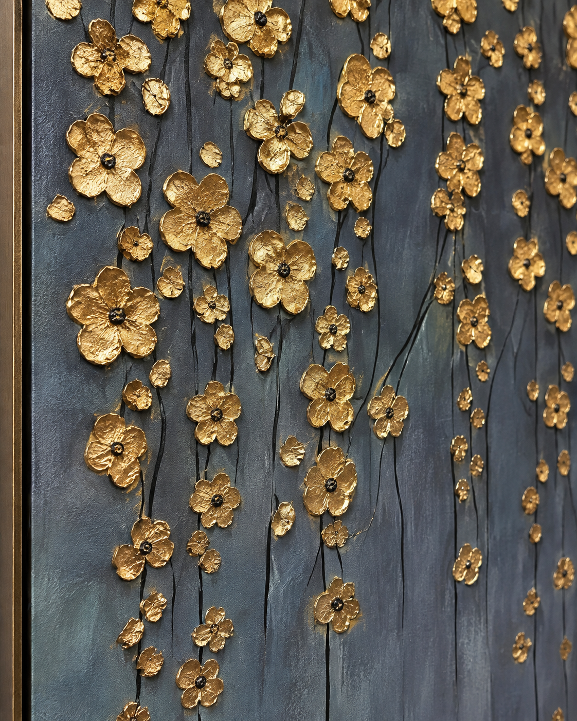 ARBYNART Contemporary Luxe Art | Gilded Blossom Rain
