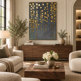 ARBYNART Contemporary Luxe Art | Gilded Blossom Rain