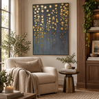 ARBYNART Contemporary Luxe Art | Gilded Blossom Rain