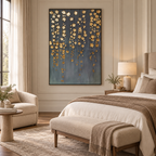 ARBYNART Contemporary Luxe Art | Gilded Blossom Rain