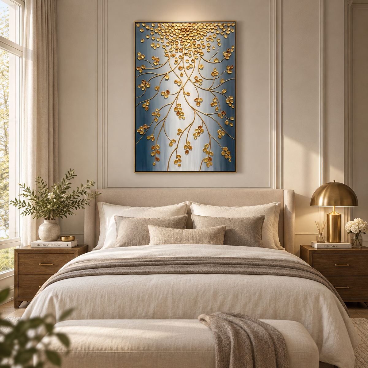 ARBYNART Contemporary Luxe Art | Gilded Branch Cascade