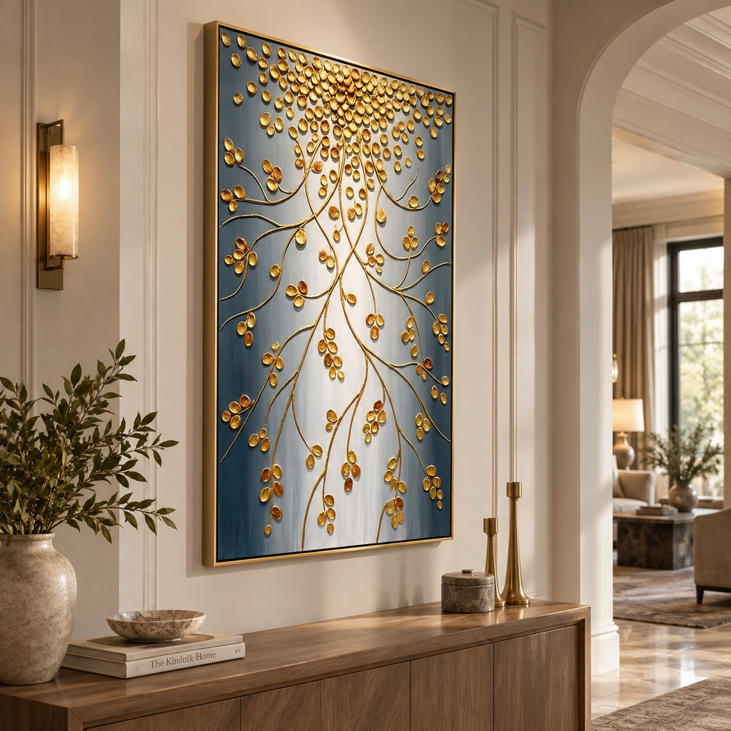 ARBYNART Contemporary Luxe Art | Gilded Branch Cascade