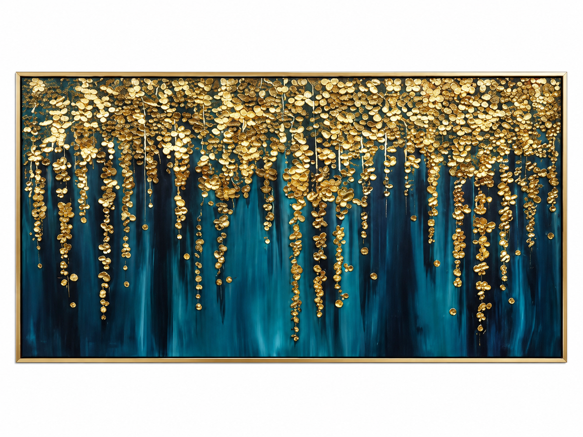 ARBYNART Contemporary Luxe Art | Gilded Canopy Falls