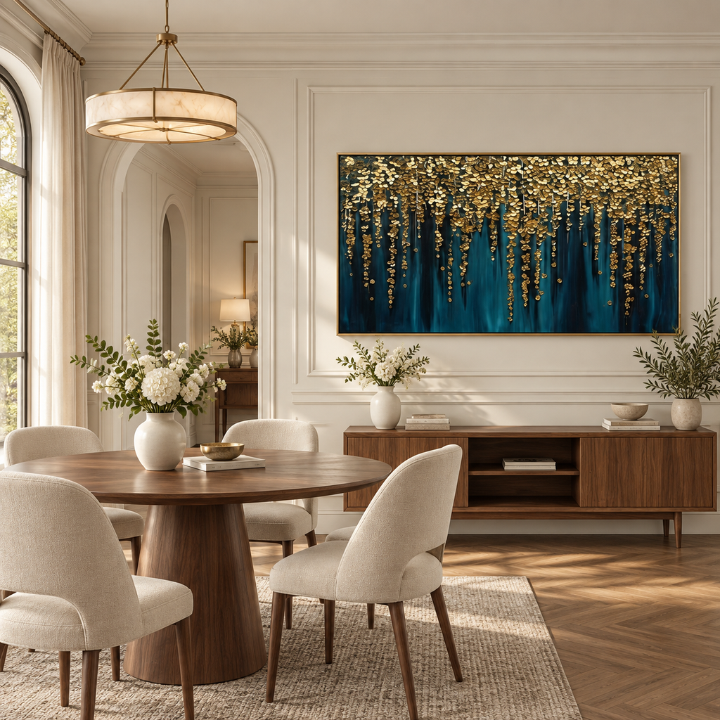 ARBYNART Contemporary Luxe Art | Gilded Canopy Falls