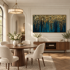 ARBYNART Contemporary Luxe Art | Gilded Canopy Falls