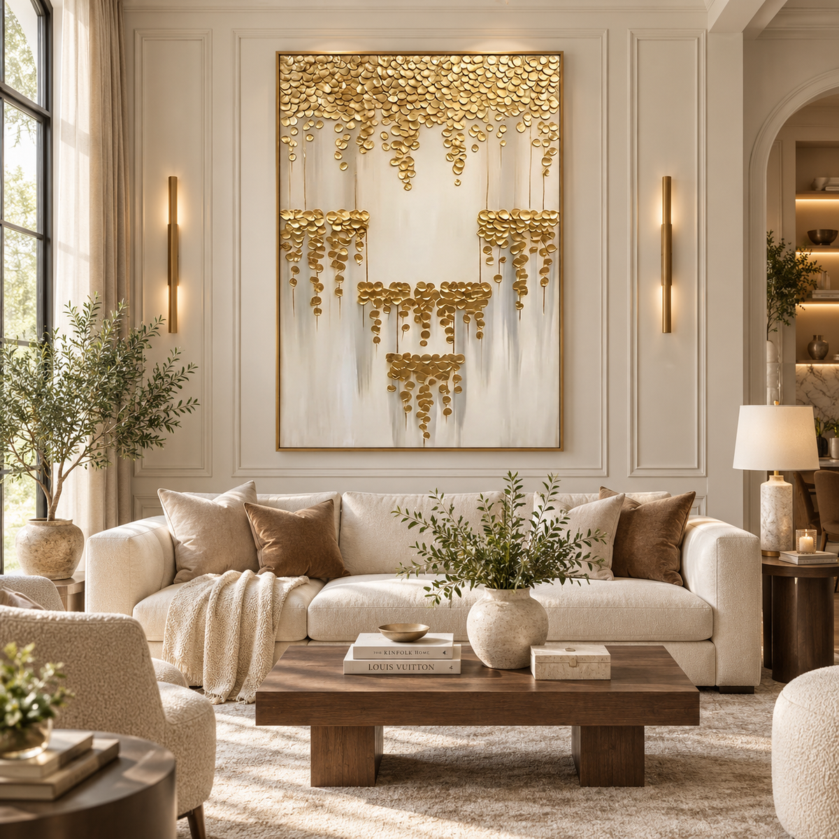 ARBYNART Contemporary Luxe Art | Gilded Cascade Tier