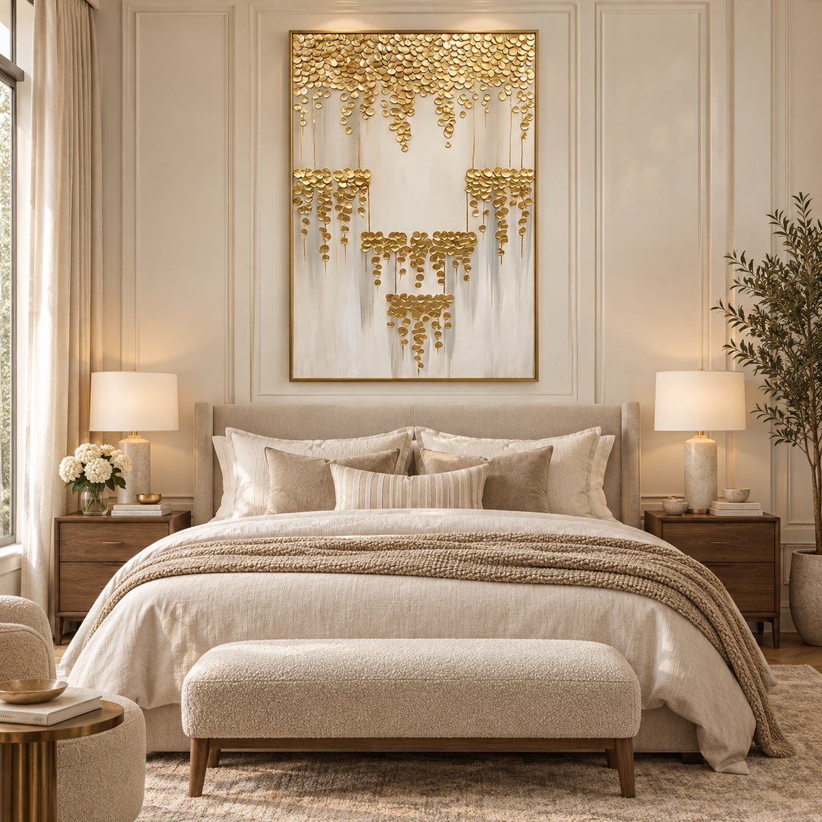 ARBYNART Contemporary Luxe Art | Gilded Cascade Tier