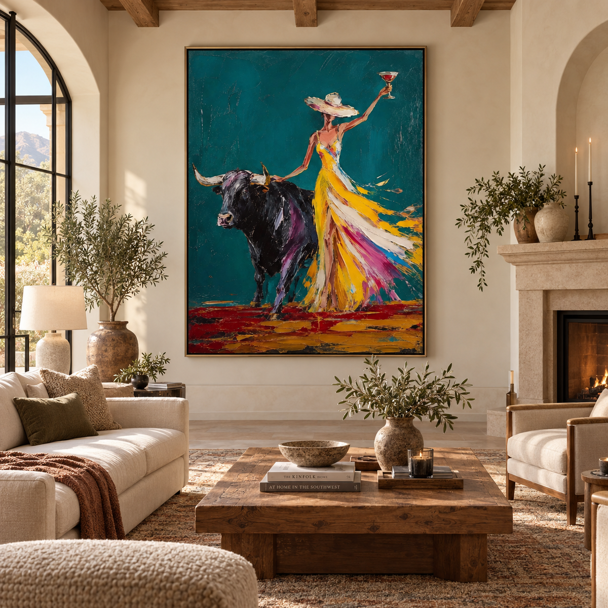 ARBYNART POP Art | Gilded Ceremony on the Teal Frontier