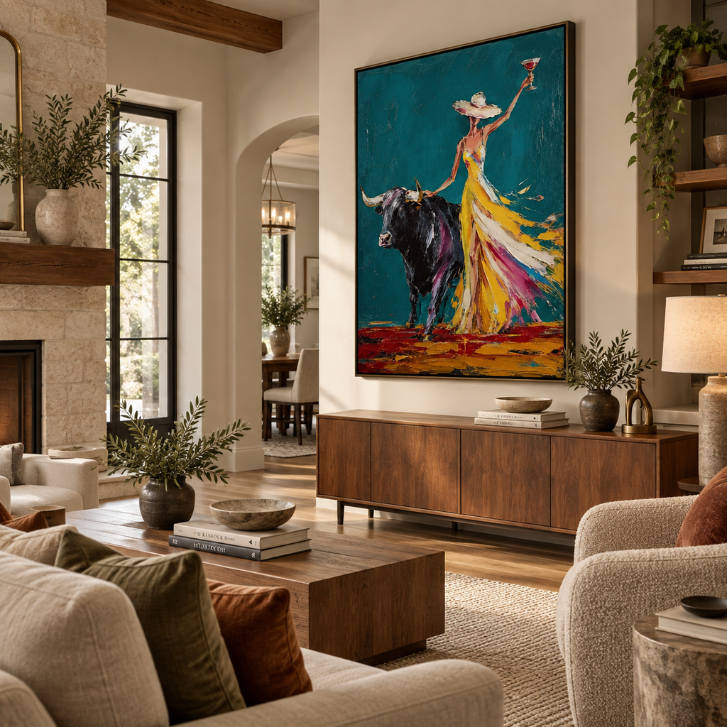 ARBYNART POP Art | Gilded Ceremony on the Teal Frontier