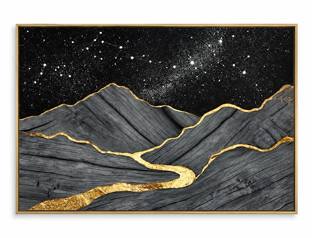 ARBYNART Contemporary Luxe Art | Gilded Channel
