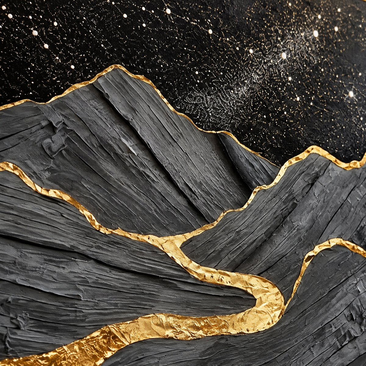 ARBYNART Contemporary Luxe Art | Gilded Channel