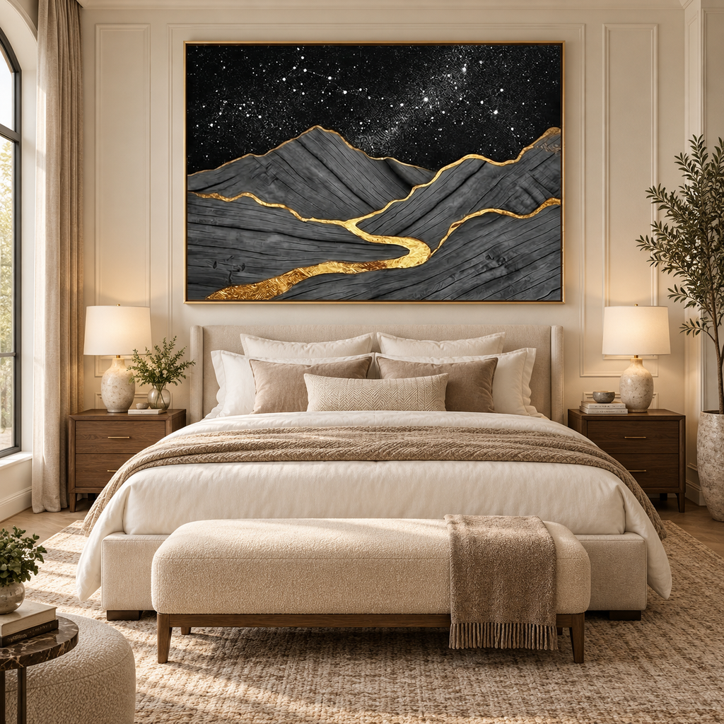 ARBYNART Contemporary Luxe Art | Gilded Channel