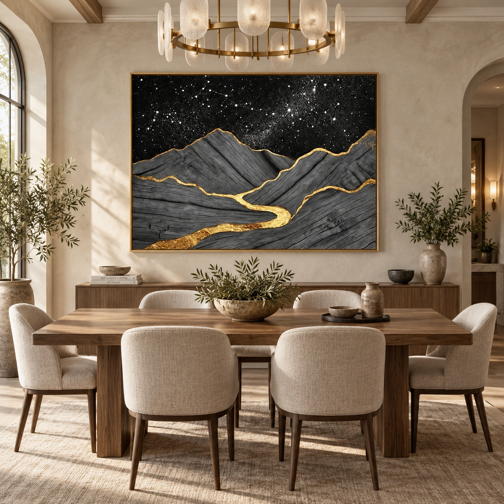 ARBYNART Contemporary Luxe Art | Gilded Channel