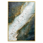 ARBYNART 3D Textured Art | Gilded Cracked Flow