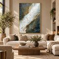 ARBYNART 3D Textured Art | Gilded Cracked Flow