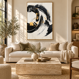 ARBYNART Abstract Art | Gilded Crescendo in Motion