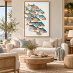 ARBYNART Abstract Art | Gilded Currents of the Sea
