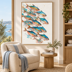 ARBYNART Abstract Art | Gilded Currents of the Sea