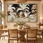 ARBYNART Abstract Art | Gilded Daydream of Pale Palms