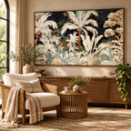 ARBYNART Abstract Art | Gilded Daydream of Pale Palms