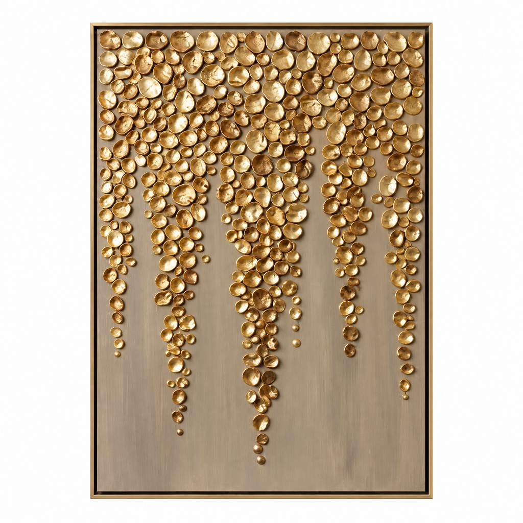 ARBYNART Contemporary Luxe Art | Gilded Drop Canopy