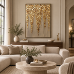 ARBYNART Contemporary Luxe Art | Gilded Drop Canopy