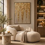 ARBYNART Contemporary Luxe Art | Gilded Drop Canopy