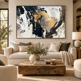 ARBYNART Abstract Art | Gilded Echoes of Midnight