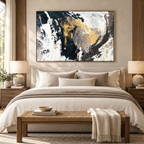 ARBYNART Abstract Art | Gilded Echoes of Midnight