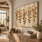 ARBYNART Contemporary Luxe Art | Gilded Ginkgo Cascade