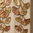 ARBYNART Contemporary Luxe Art | Gilded Ginkgo Cascade