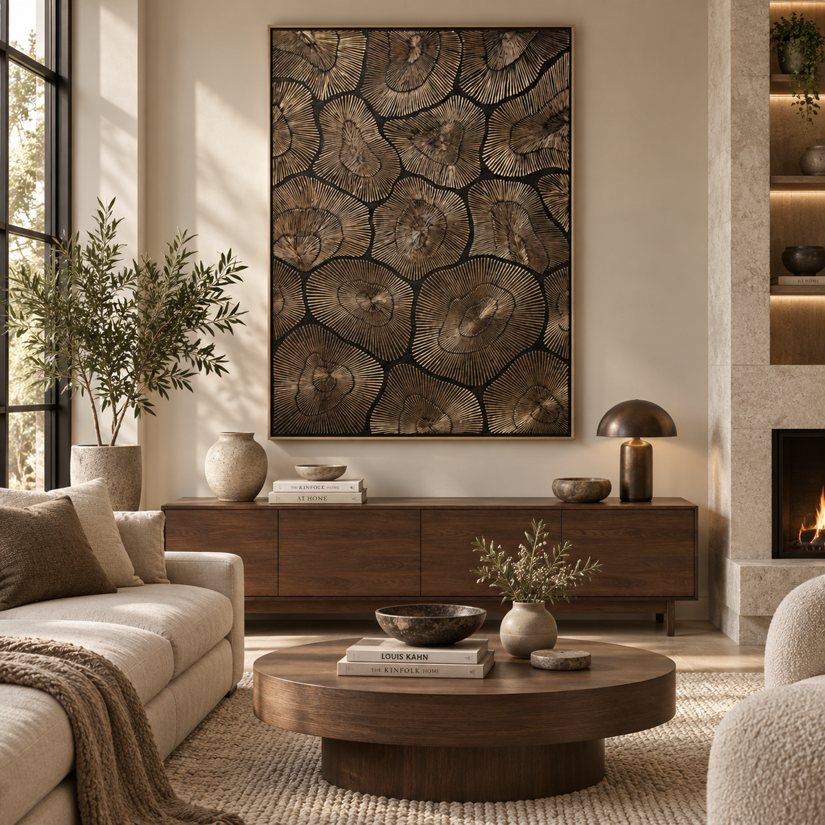 ARBYNART Contemporary Luxe Art | Gilded Halo Rhythm