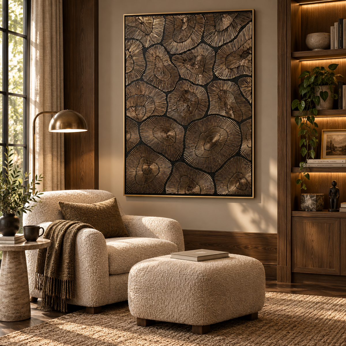 ARBYNART Contemporary Luxe Art | Gilded Halo Rhythm
