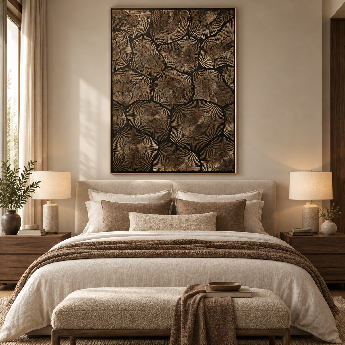 ARBYNART Contemporary Luxe Art | Gilded Halo Rhythm