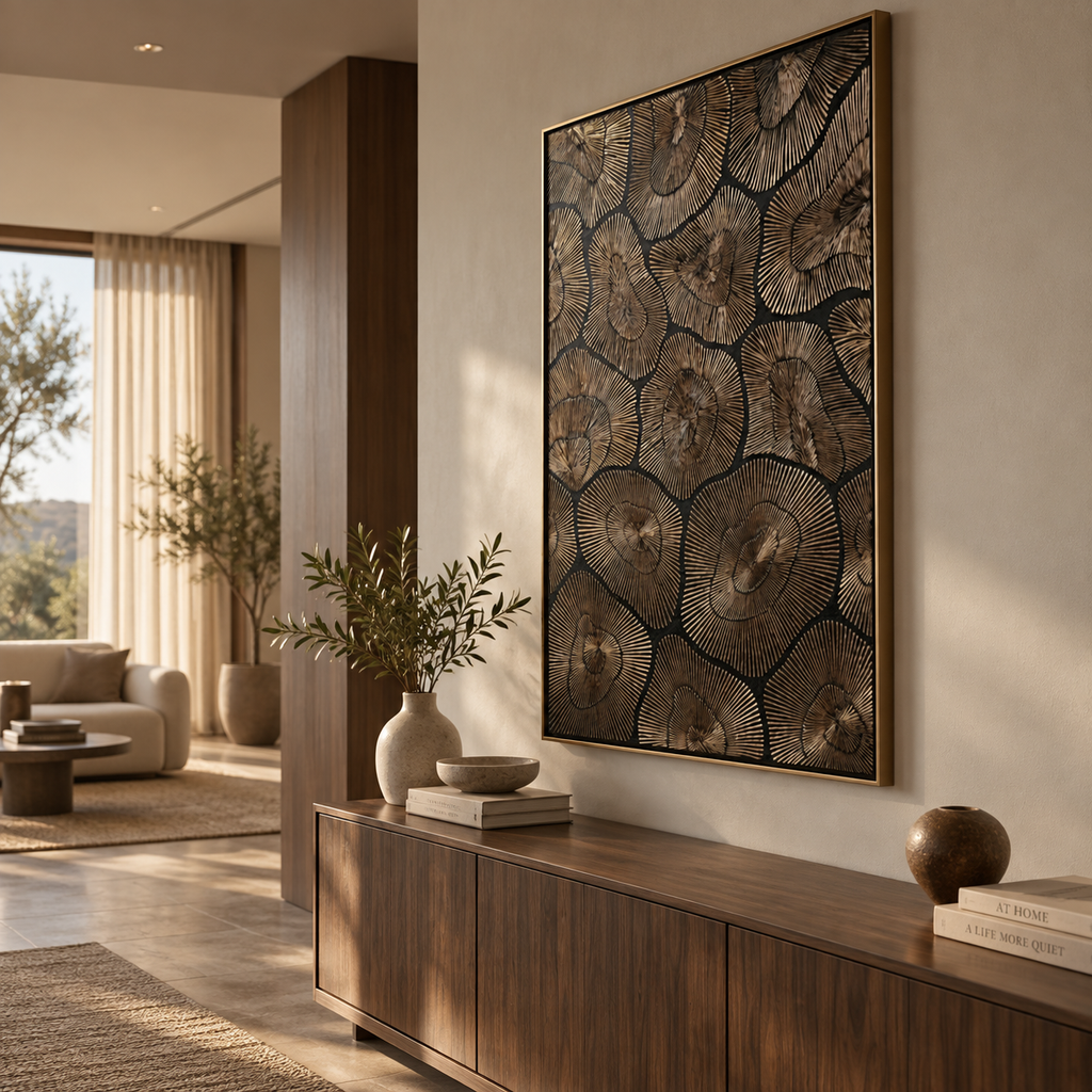 ARBYNART Contemporary Luxe Art | Gilded Halo Rhythm