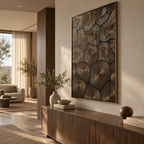 ARBYNART Contemporary Luxe Art | Gilded Halo Rhythm