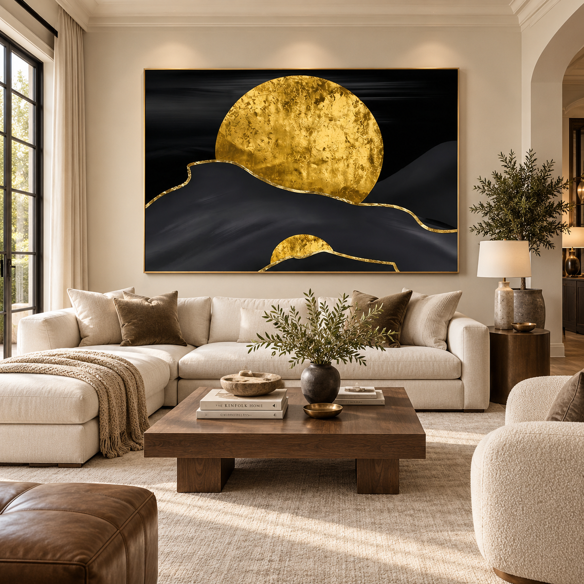 ARBYNART Contemporary Luxe Art | Gilded Horizon