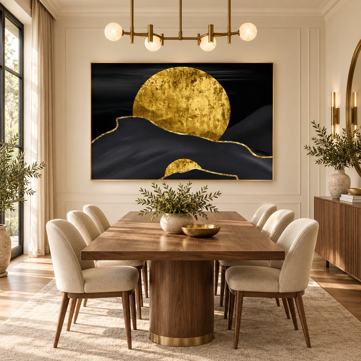 ARBYNART Contemporary Luxe Art | Gilded Horizon