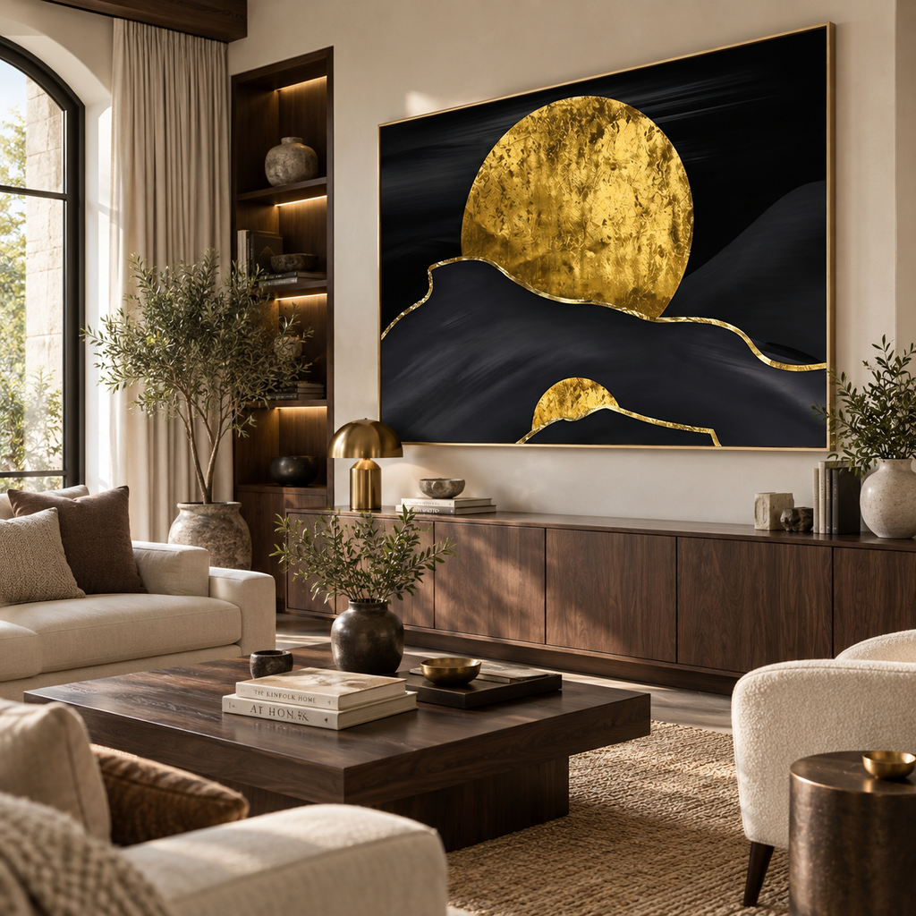 ARBYNART Contemporary Luxe Art | Gilded Horizon