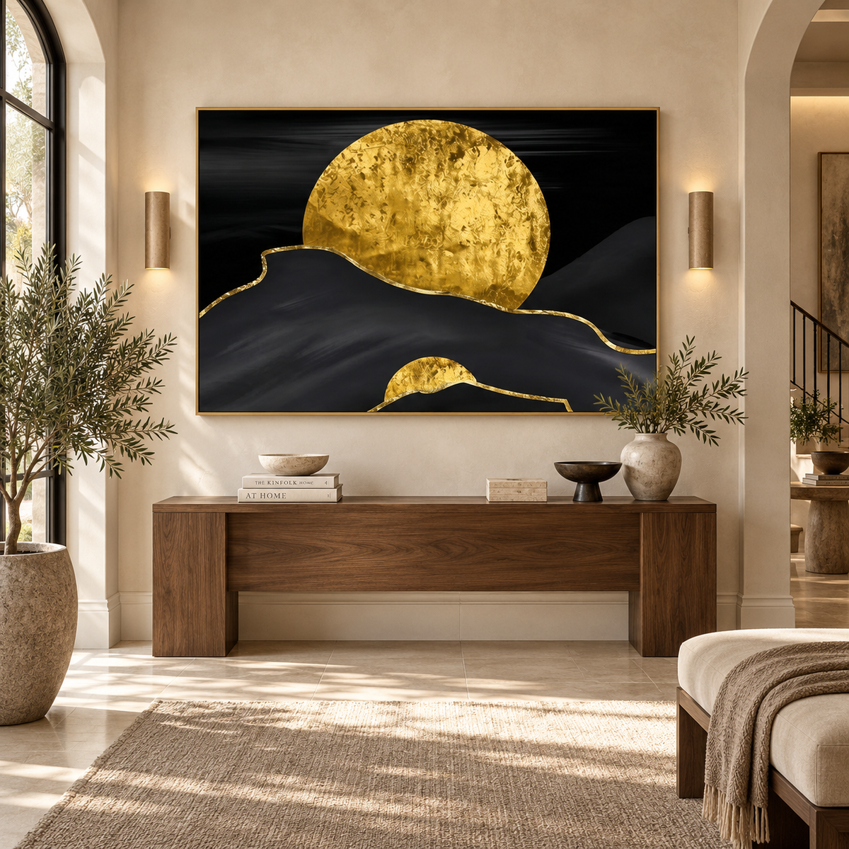 ARBYNART Contemporary Luxe Art | Gilded Horizon