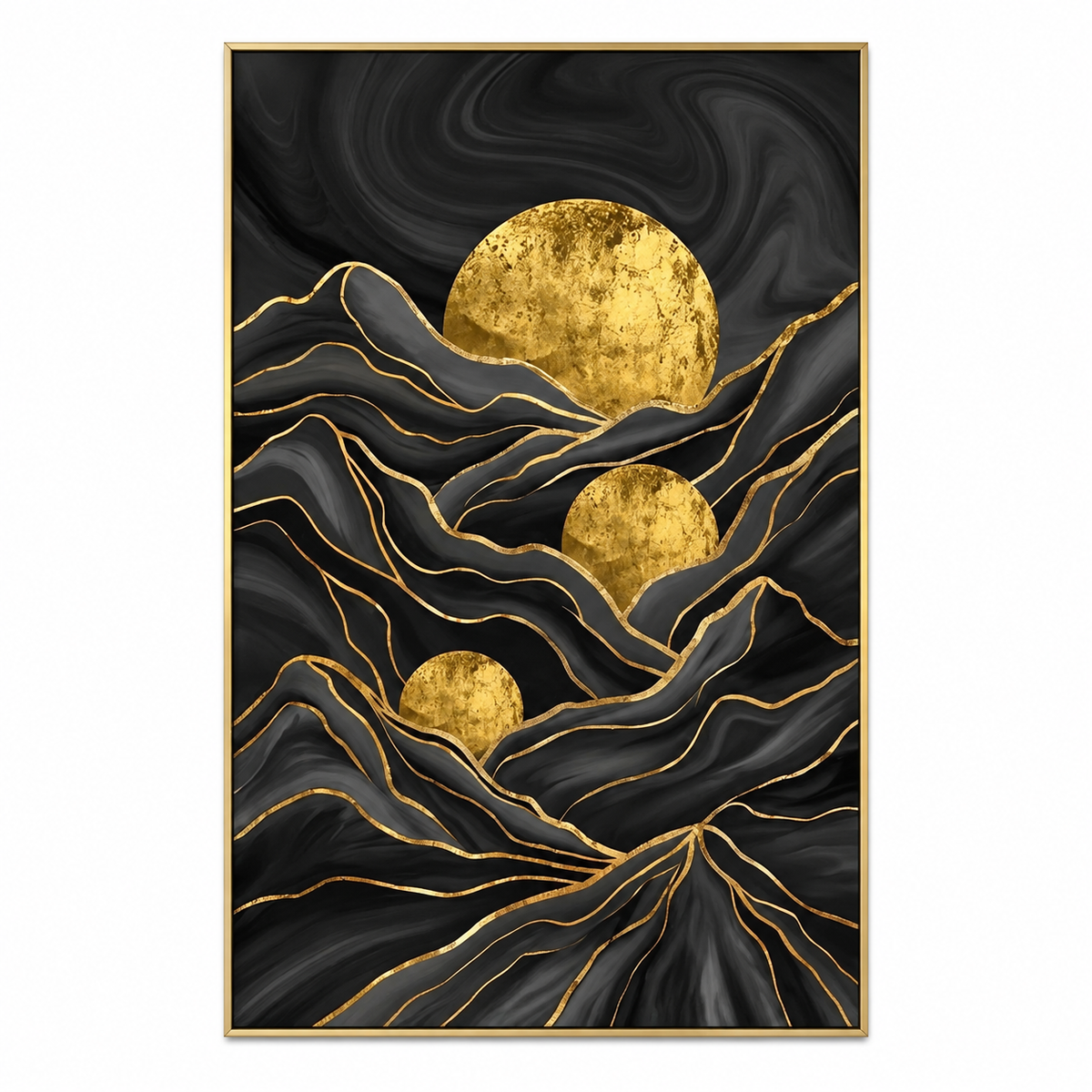 ARBYNART Contemporary Luxe Art | Gilded Horizon Echo