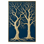 ARBYNART Contemporary Luxe Art | Gilded Midnight Grove