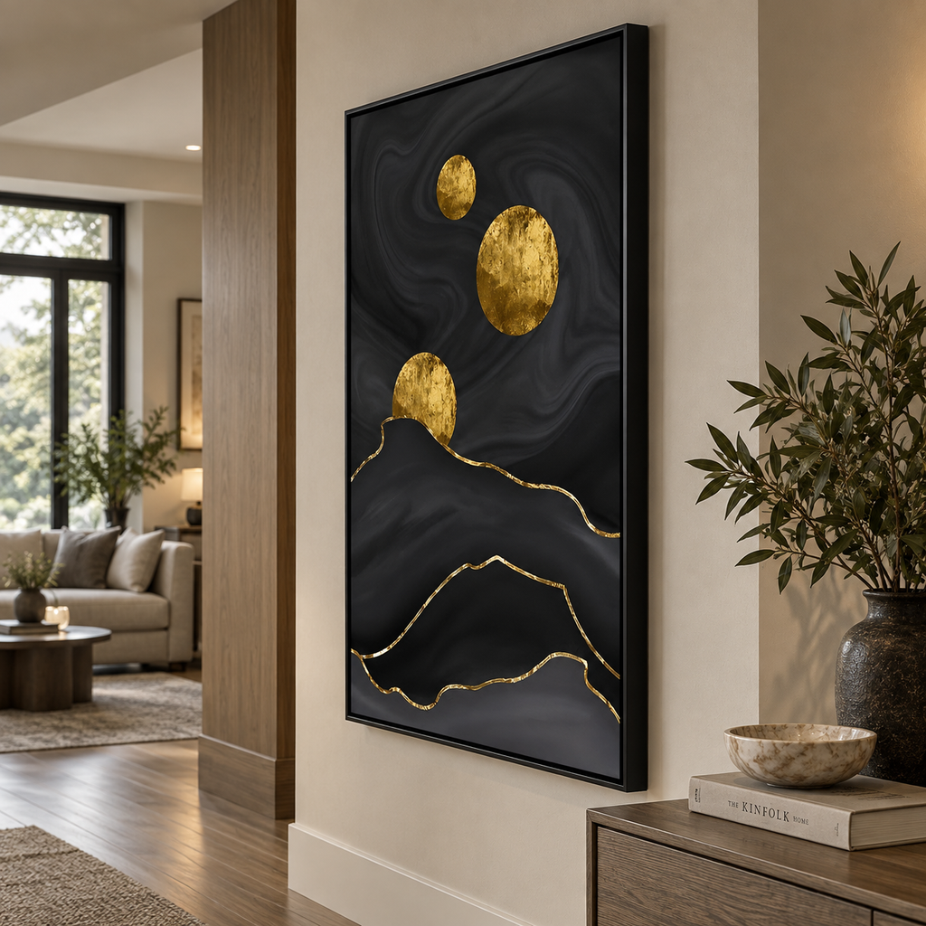 ARBYNART Contemporary Luxe Art | Gilded Moon Passage