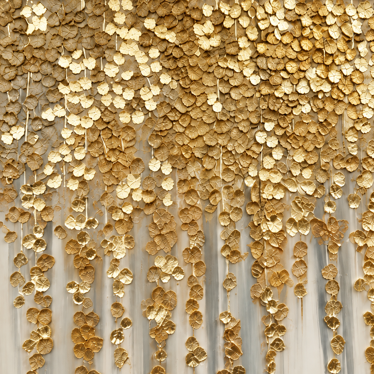 ARBYNART Contemporary Luxe Art | Gilded Petal Falls