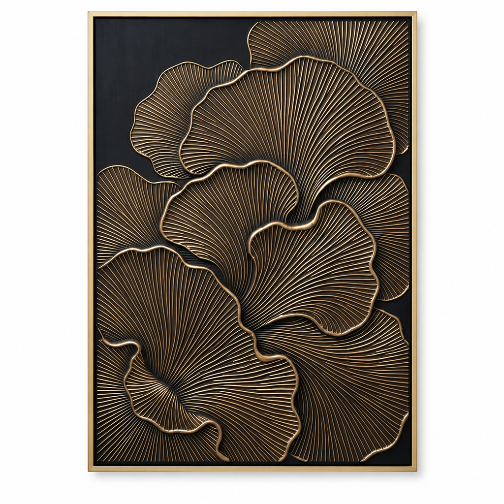 ARBYNART Contemporary Luxe Art | Gilded Petal Whisper