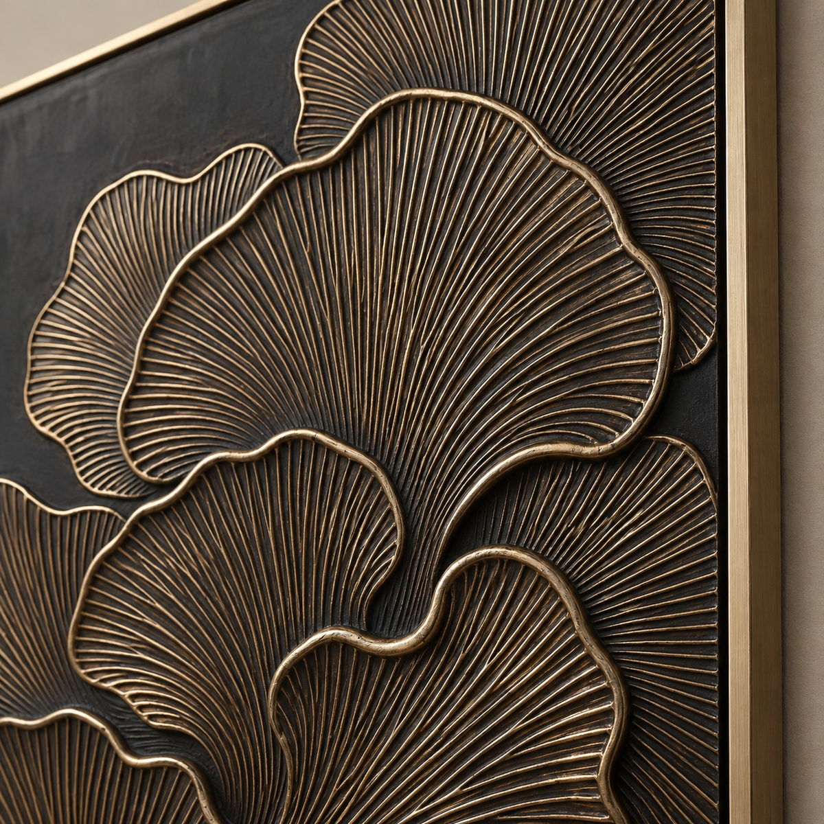 ARBYNART Contemporary Luxe Art | Gilded Petal Whisper