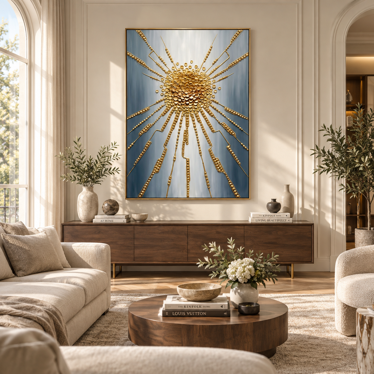 ARBYNART Contemporary Luxe Art | Gilded Radiant Burst