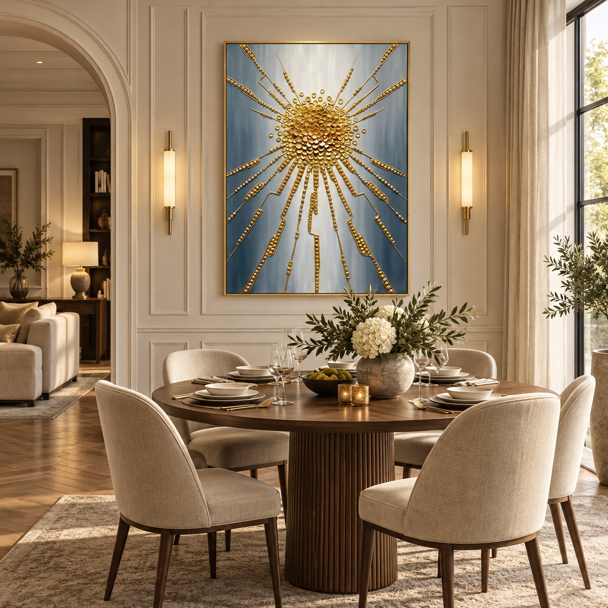 ARBYNART Contemporary Luxe Art | Gilded Radiant Burst