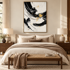 ARBYNART Abstract Art | Gilded Rhythm of the Eclipse