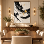 ARBYNART Abstract Art | Gilded Rhythm of the Eclipse